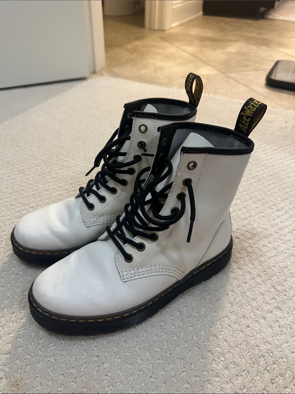 Dr. Martens ZAVALA Black and Gray Shoes